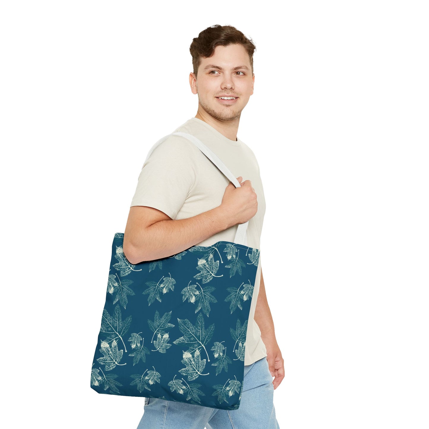 Tote Bag - Oak leaf Hydrangea© in Teal