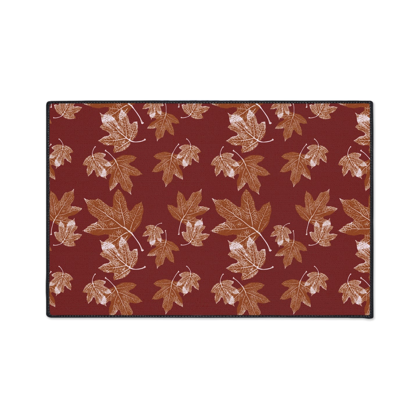 Autumn Leaves Heavy Duty Floor Mat - Seasonal Entrance Rug, Indoor/Outdoor Mat, Durable Welcome Mat, Thanksgiving Decor, Leaf Pattern