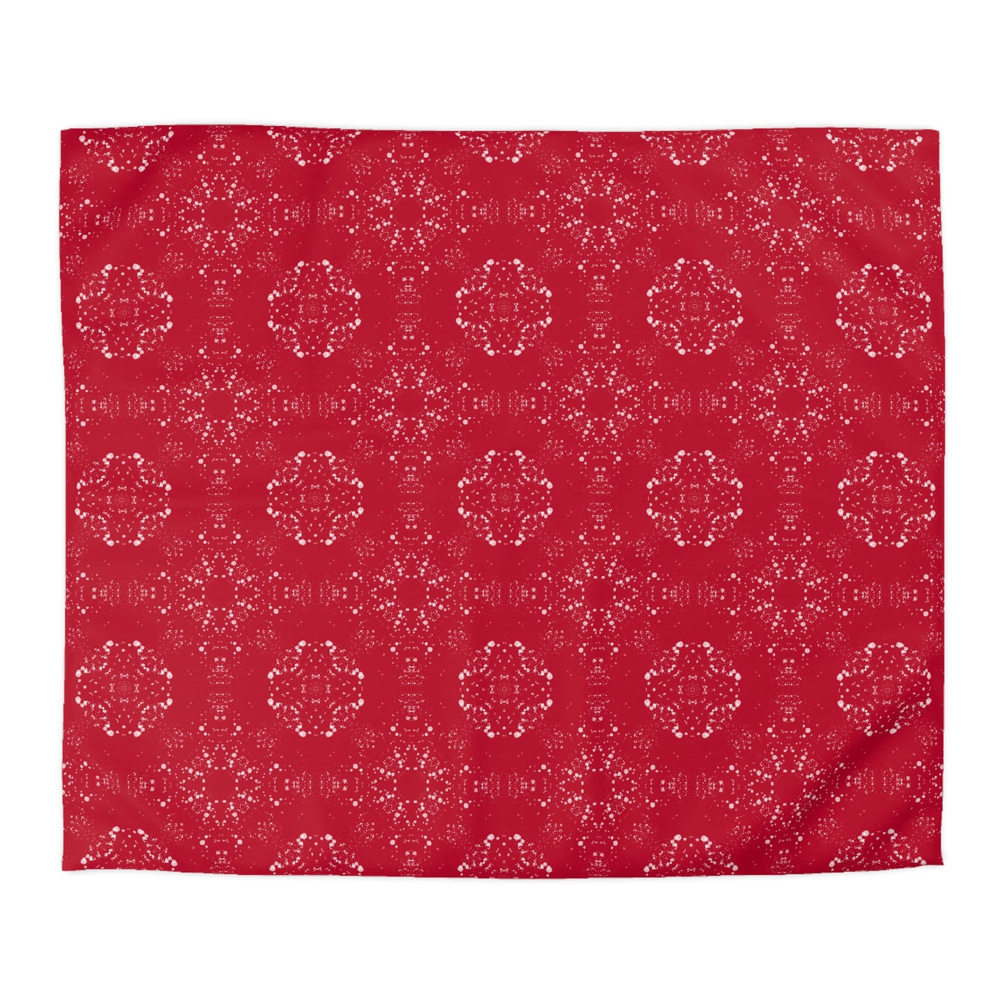 Microfiber Duvet Cover - Batik Scatter, Red