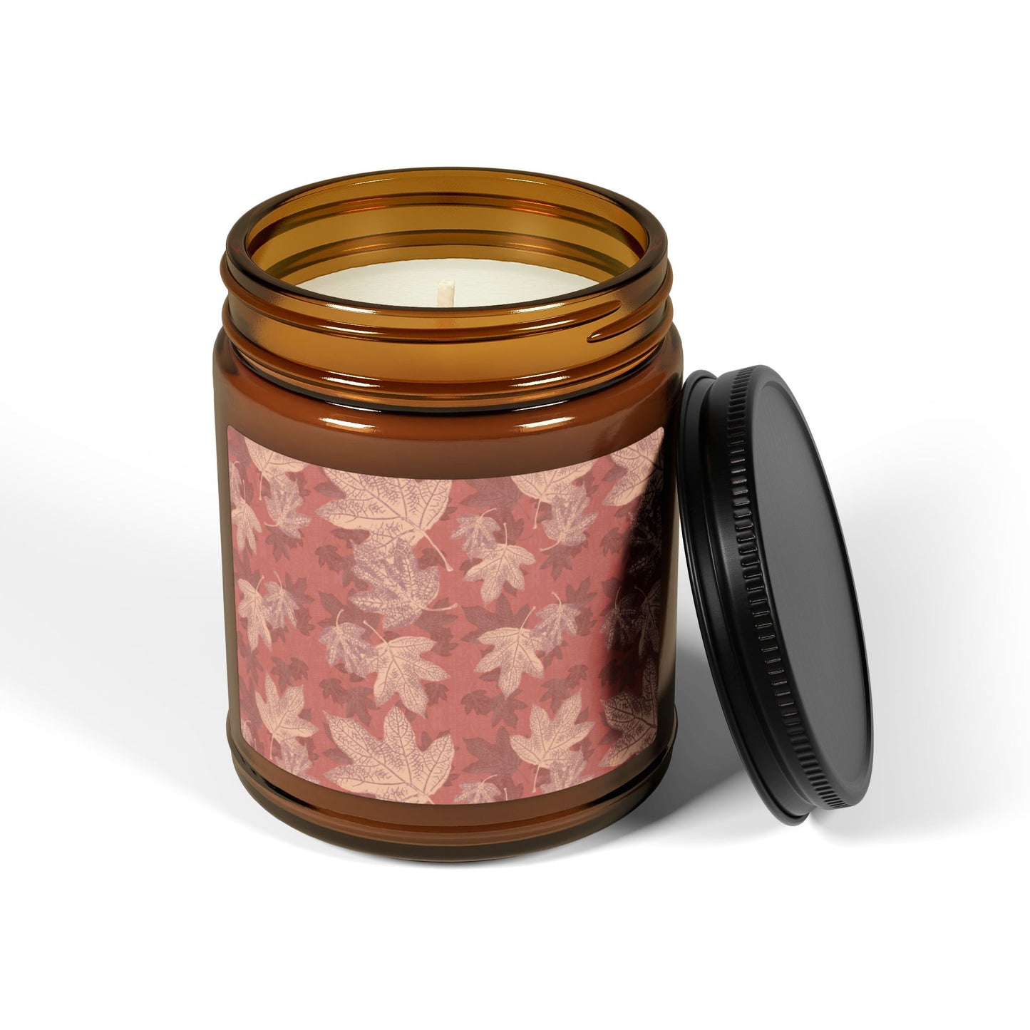 Cozy Autumn Scented Candle, Oak Leaf Hydrangea© in Terracotta, Perfect for Fall Decor, Gifts, Relaxation, Aromatherapy, Home Fragrance