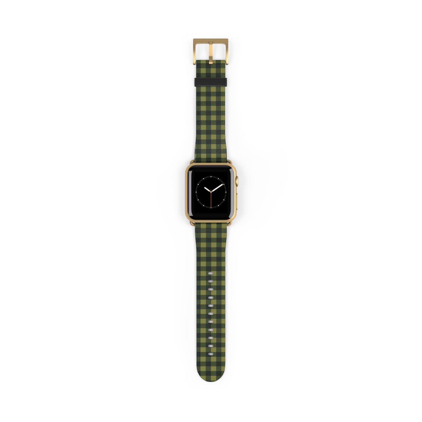 Green Buffalo Plaid Watch Band — Lightweight Patterned Apple Watch Strap