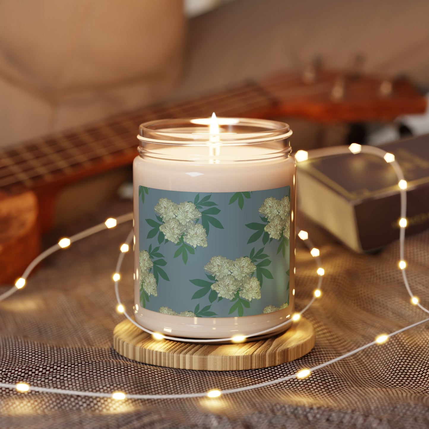 Scented Soy Candle, Rachel's Peonies© Blue 9oz