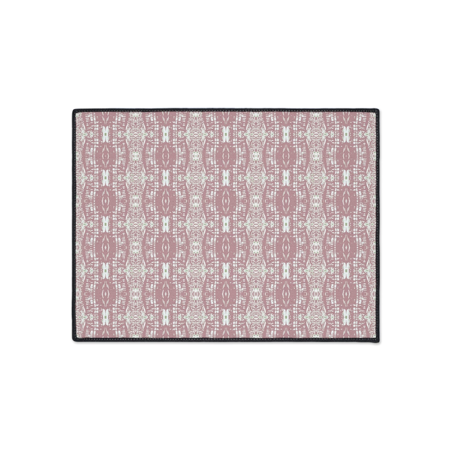Stylish Heavy Duty Floor Mat, Half Bambo© Dusty Rose, Non-slip Entrance Rug, Boho Home Decor, Kitchen Mat, Indoor/Outdoor Mat,