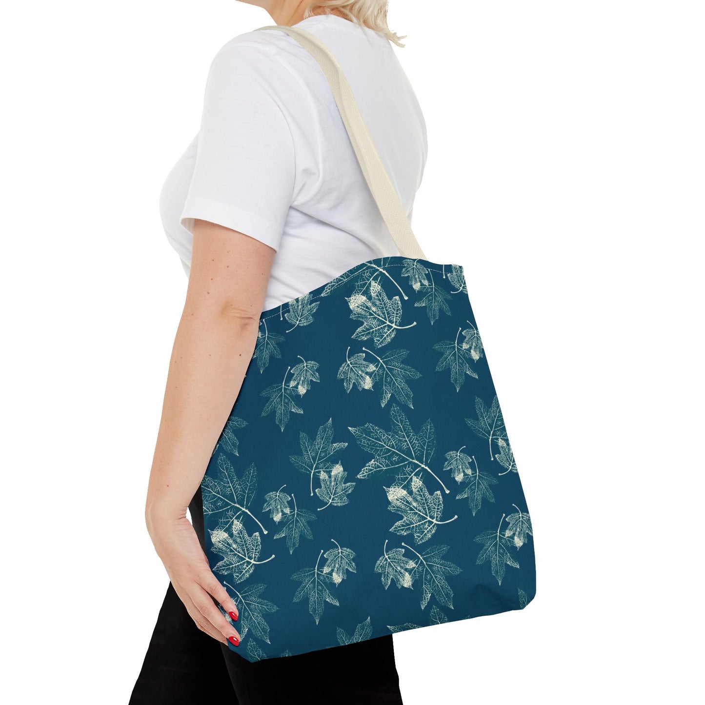 Tote Bag - Oak leaf Hydrangea© in Teal