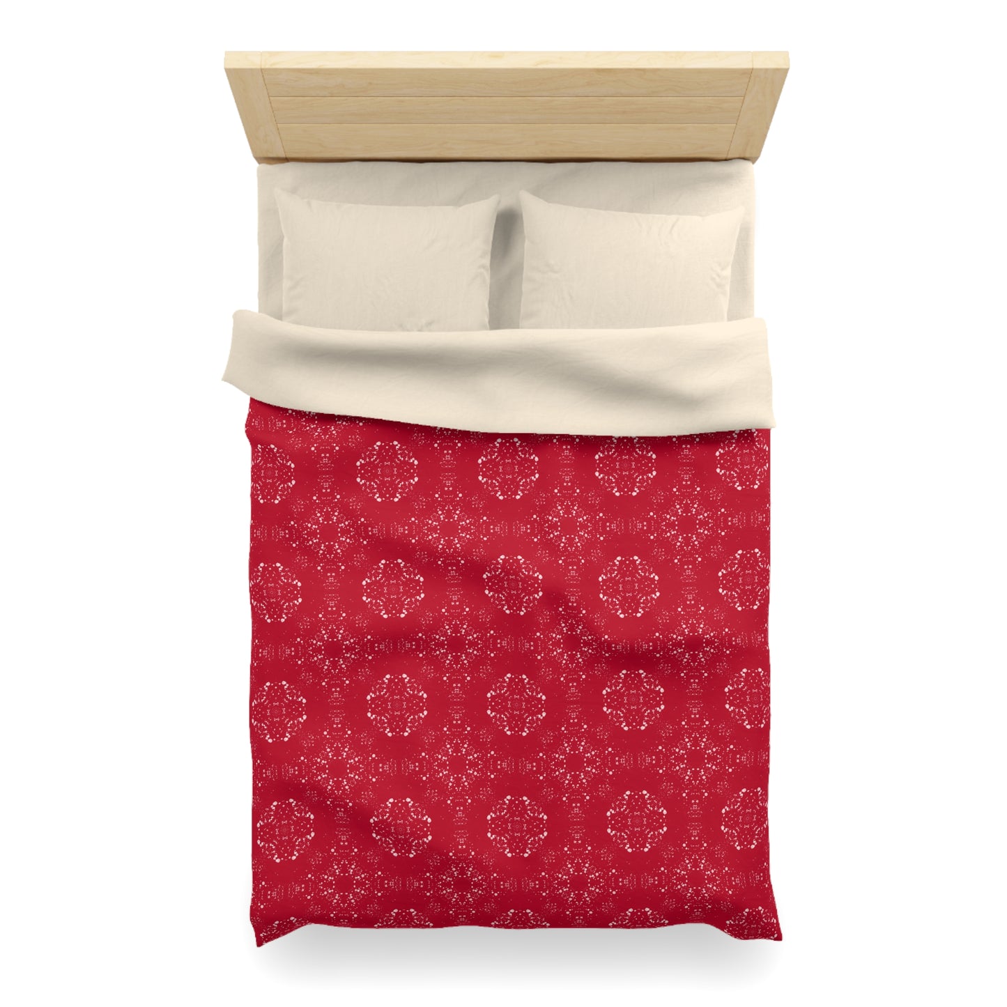 Microfiber Duvet Cover - Batik Scatter, Red