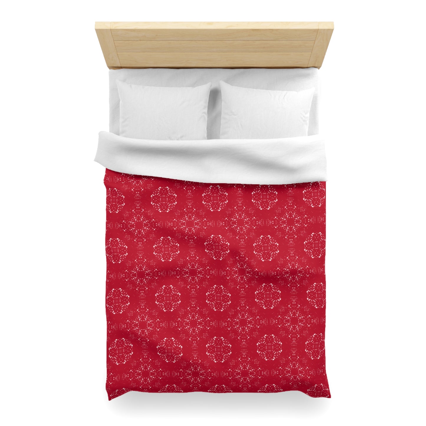 Microfiber Duvet Cover - Batik Scatter, Red