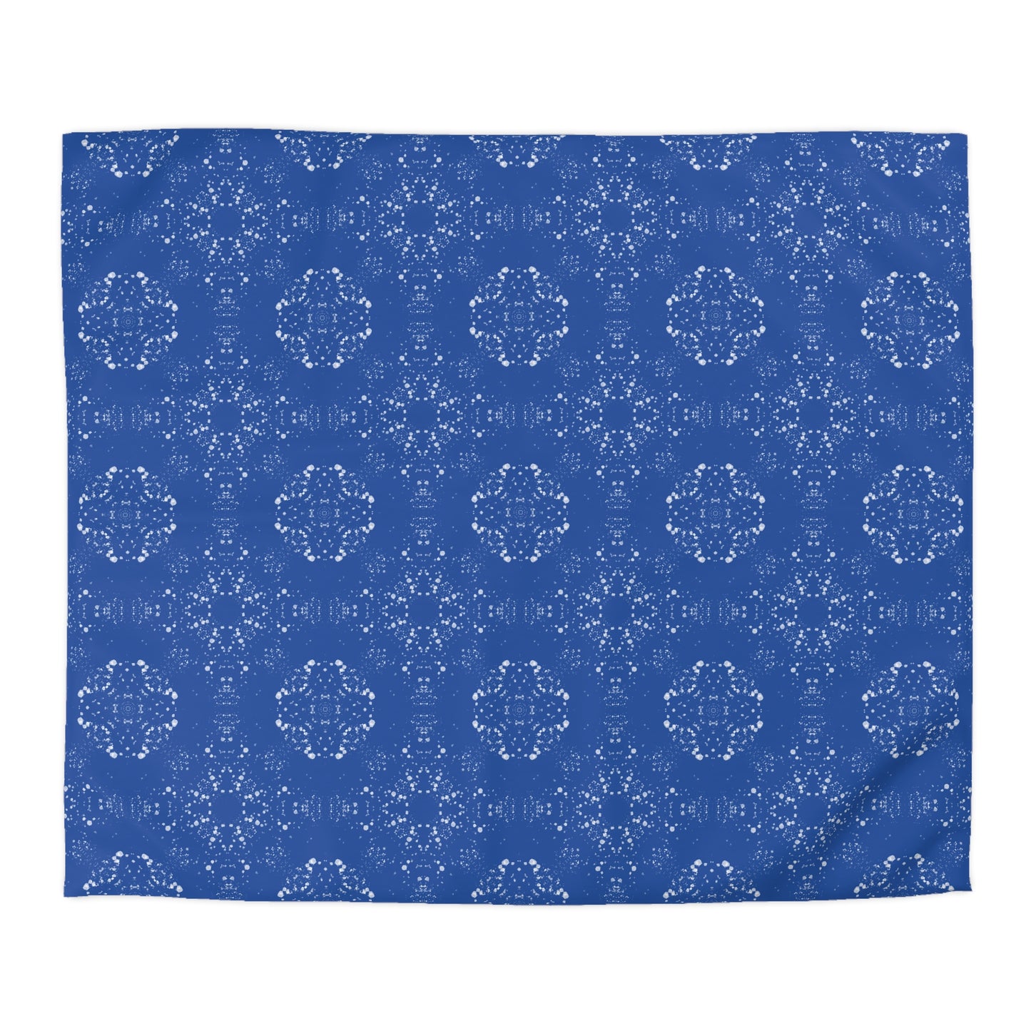 Microfiber Duvet Cover - Batik Scatter©, Dark Blue