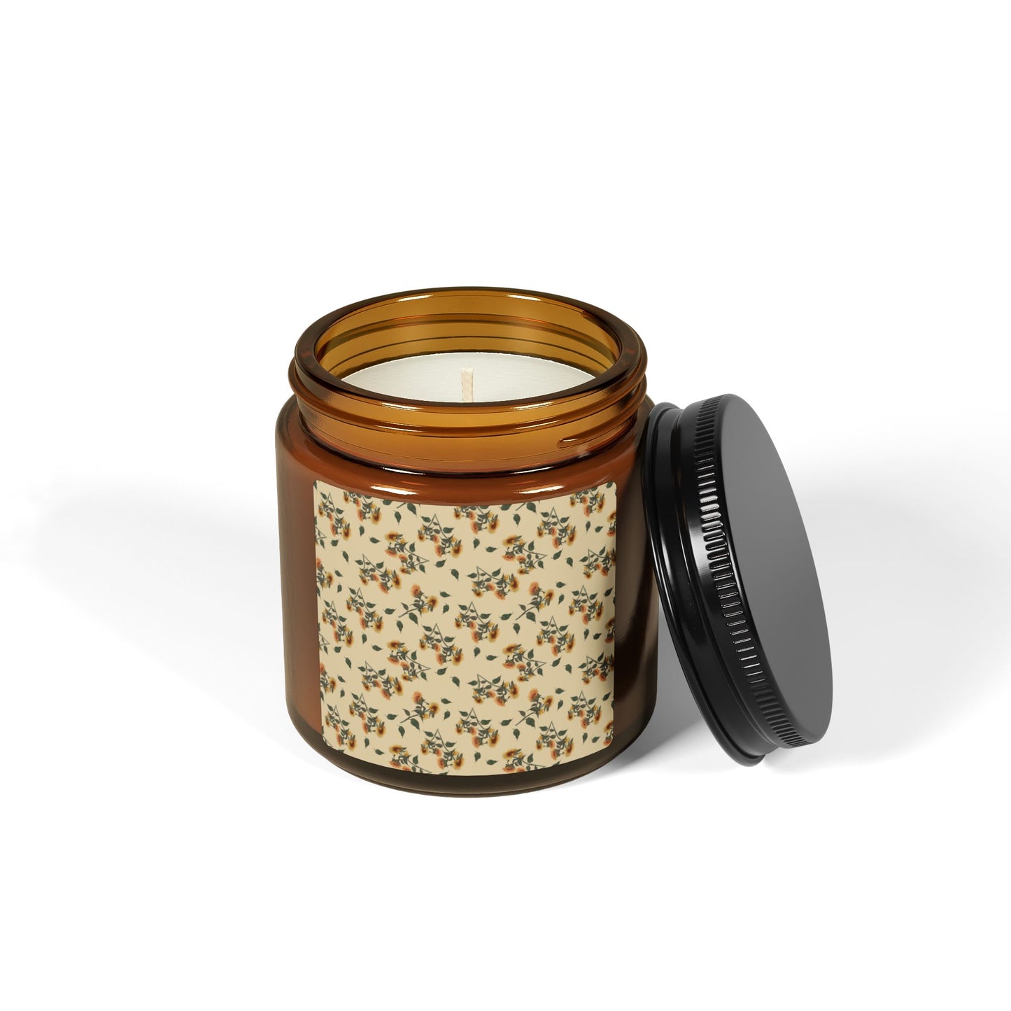 Sunflower Debut© Beige, Cozy Floral Scented Soy Candle, Aromatic Ambiance, Relaxing Gift, Home Decor, Eco-Friendly, Spa Essence