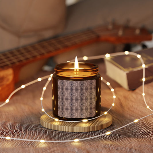 Boho Aromatherapy Soy Candle, Half Bamboo© Fawn, Natural Home Decor, Relaxation Gift, Wellness Candle, Scented Candle for Self-Care, Eco-Friendly Gift