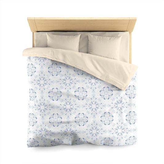 Microfiber Duvet Cover - Batik Scatter, Light Blue