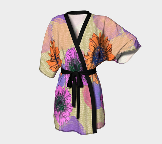 Silk Kimono Robe Featuring Collected Garden© Craft Maximalist