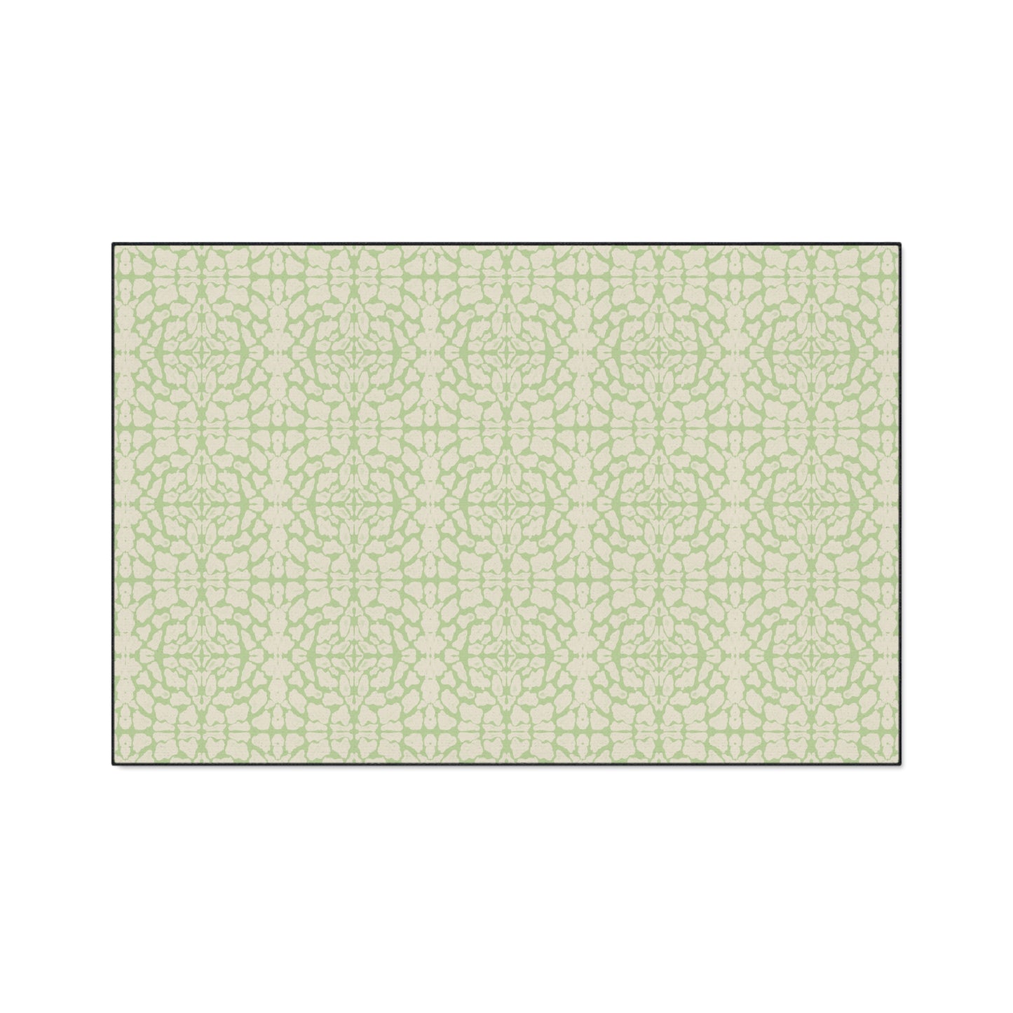 Stylish Heavy Duty Floor Mat, Lime Cream Animal Look Print, Non-Slip Area Rug, Indoor/Outdoor Decor, Home Entrance Mat