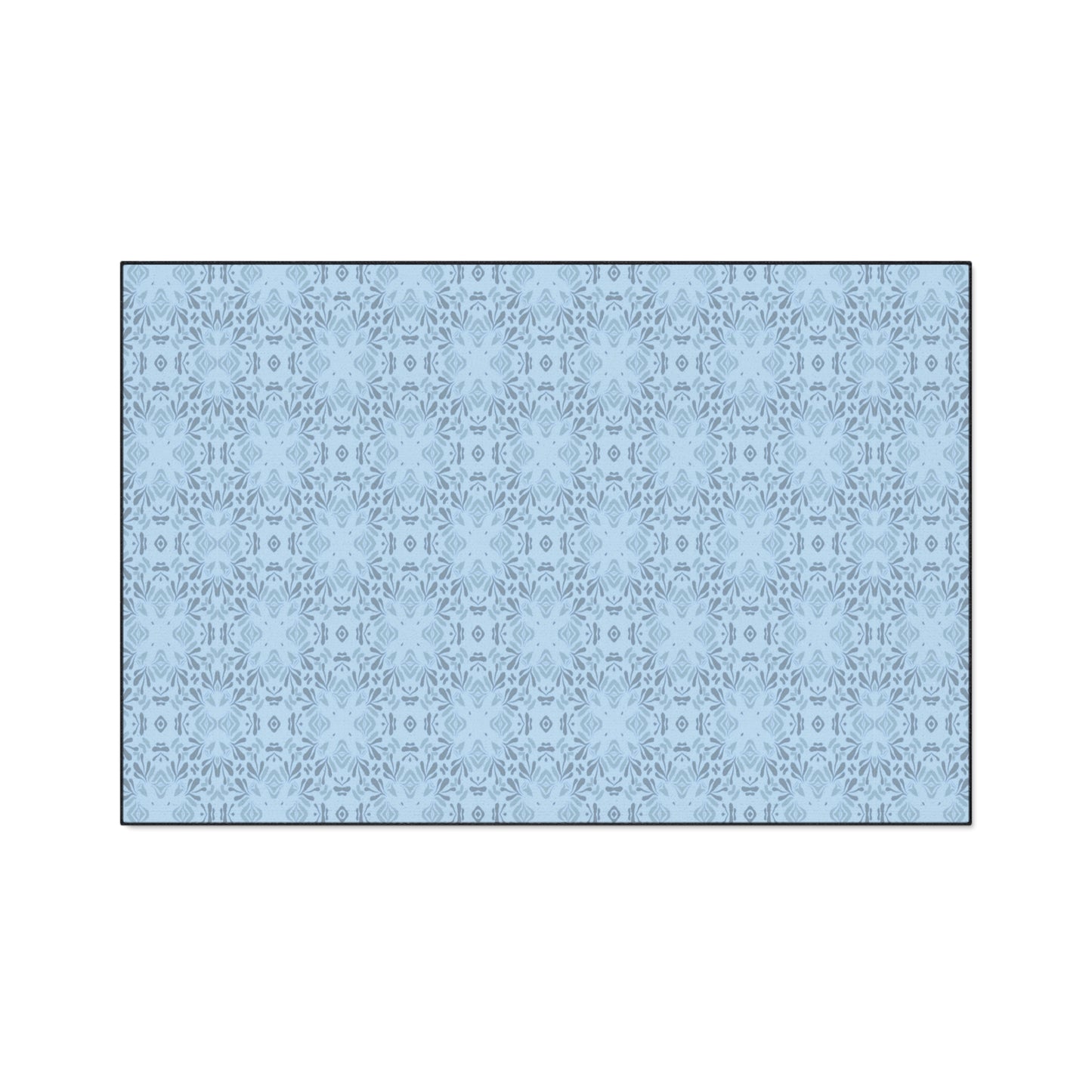 Stylish Heavy Duty Floor Mat Frond Splash Mini© Blue, for Durable Home Decor, Entryway Rug, Non-Slip Kitchen Mat, Modern Design