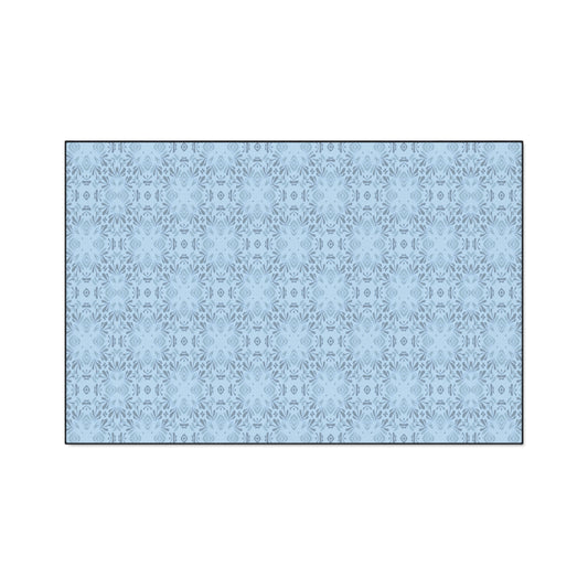 Stylish Heavy Duty Floor Mat Frond Splash Mini© Blue, for Durable Home Decor, Entryway Rug, Non-Slip Kitchen Mat, Modern Design