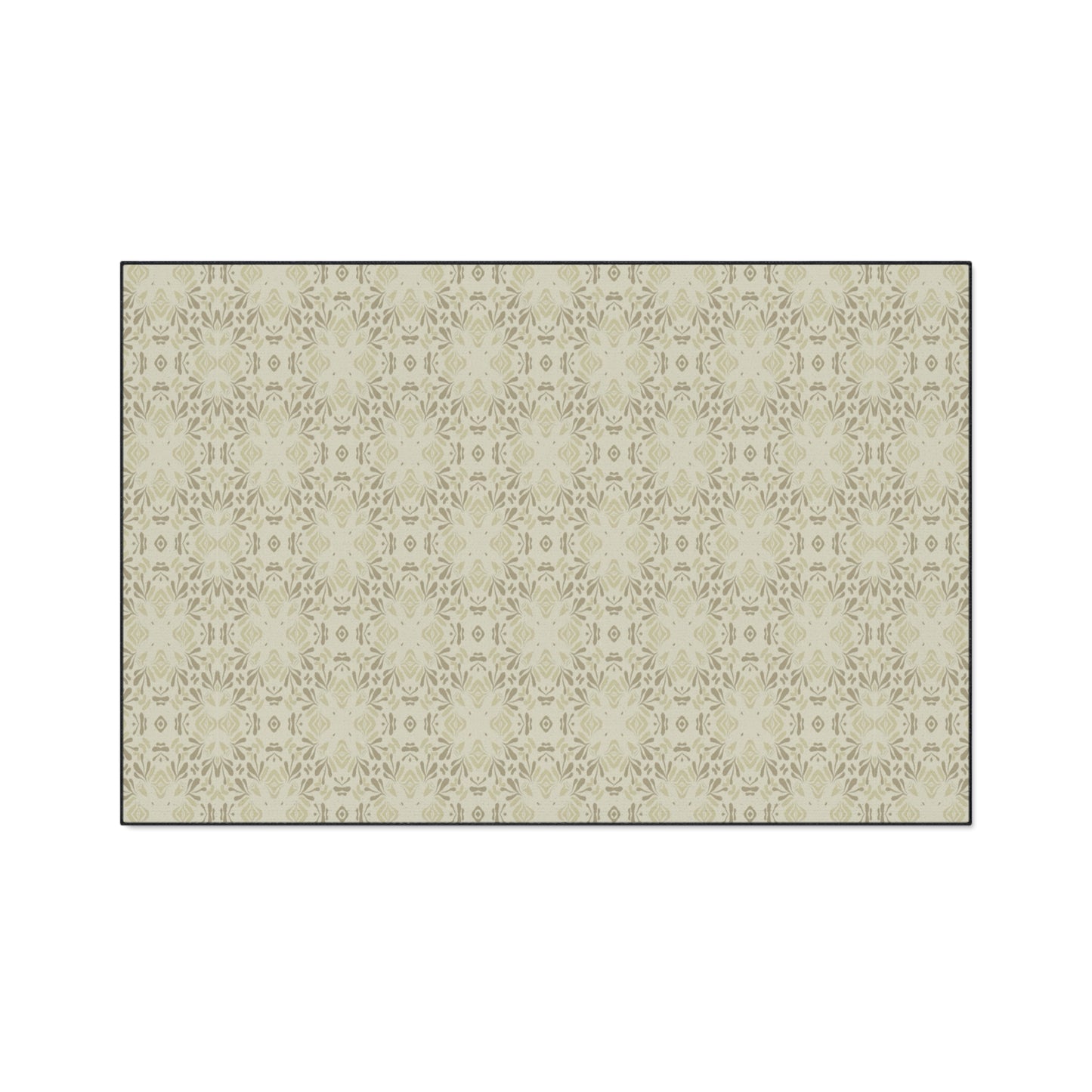Elegant Heavy Duty Floor Mat Frond Splash Mini© Wheat, for Home Decor, Kitchen Rug, Stylish Entrance Mat, Durable Area Floor Mat, Non-slip