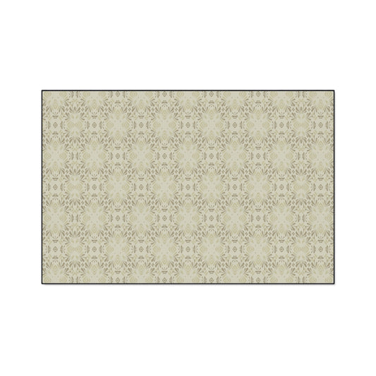 Elegant Heavy Duty Floor Mat Frond Splash Mini© Wheat, for Home Decor, Kitchen Rug, Stylish Entrance Mat, Durable Area Floor Mat, Non-slip