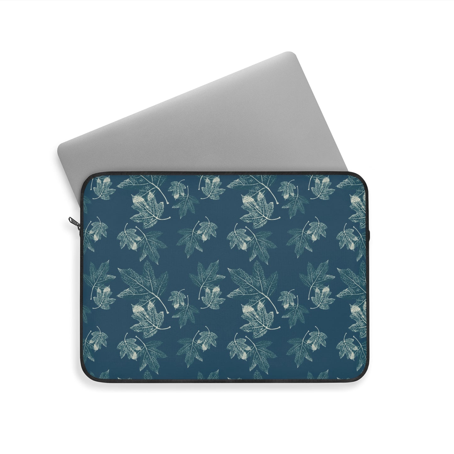 Laptop Sleeve - Oak Leaf Hydrangea© in Teal