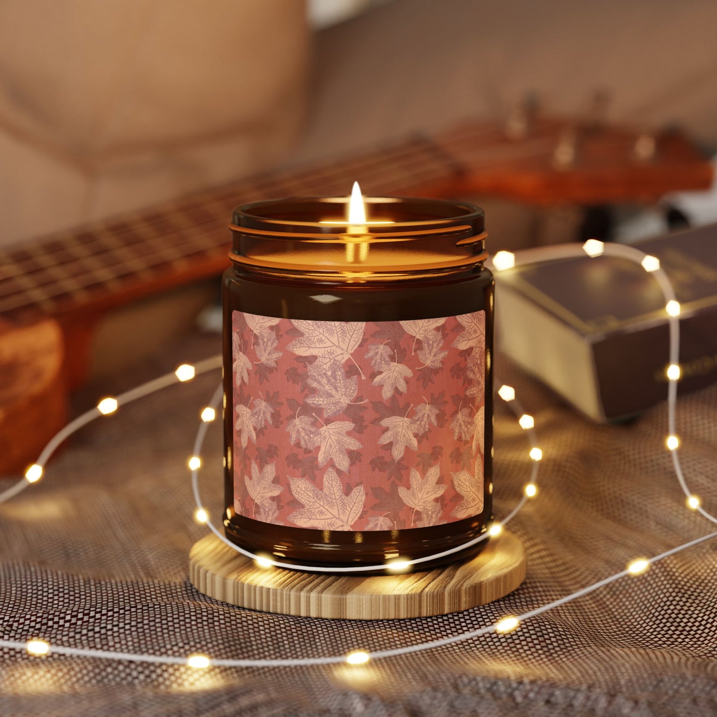 Cozy Autumn Scented Candle, Oak Leaf Hydrangea© in Terracotta, Perfect for Fall Decor, Gifts, Relaxation, Aromatherapy, Home Fragrance