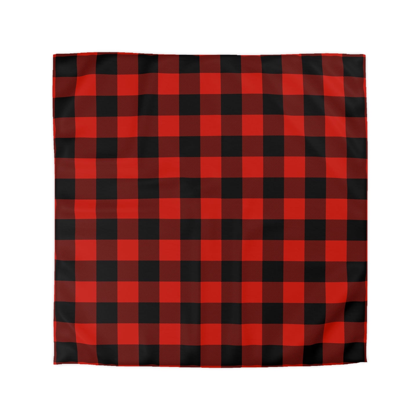 Microfiber Duvet Cover - Buffalo Plaid, Red