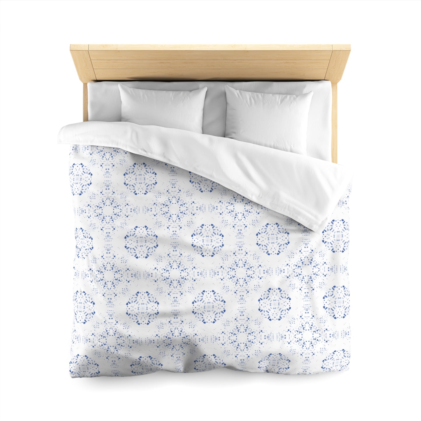 Microfiber Duvet Cover - Batik Scatter, Light Blue