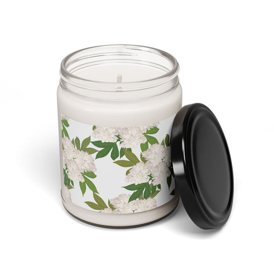 Rachel's Peonies© White, Floral Scented Soy Candle, Relaxing Home Decor, Gifts for Her, Aromatherapy Candle, Eco-Friendly, Hand-Poured Soy Wax, Bridal Gift