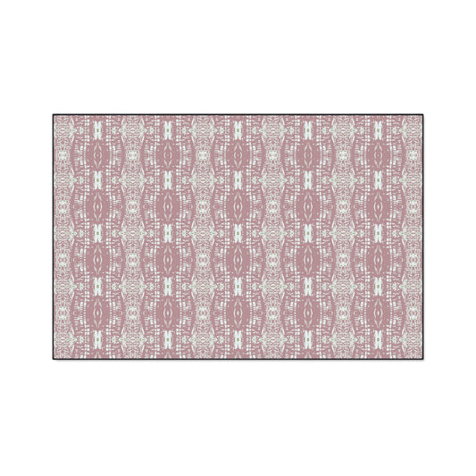Stylish Heavy Duty Floor Mat, Half Bambo© Dusty Rose, Non-slip Entrance Rug, Boho Home Decor, Kitchen Mat, Indoor/Outdoor Mat,