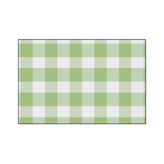 Vintage Gingham Heavy Duty Floor Mat - Indoor/Outdoor Rug, Kitchen Decor,  Autumn Farmhouse Decor, Entryway Mat,