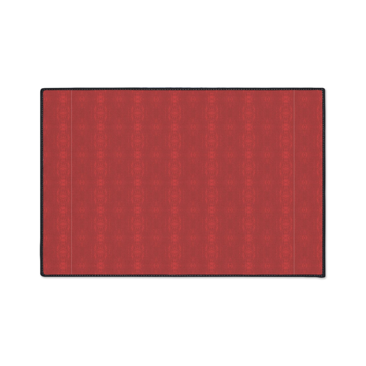 Heavy Duty Floor Mat - Half Bamboo© Deep Red, Durable Entryway Rug, Non-Slip Kitchen Mat, Outdoor Patio Mat, Waterproof Floor Protector