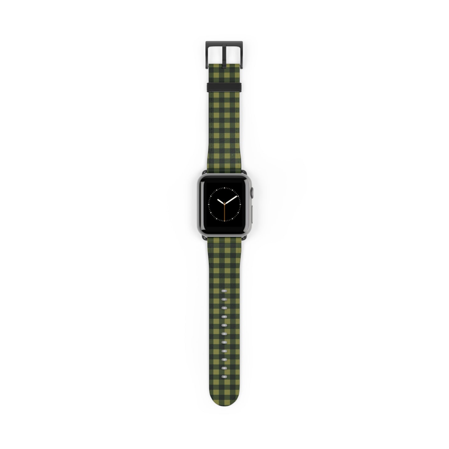Green Buffalo Plaid Watch Band — Lightweight Patterned Apple Watch Strap