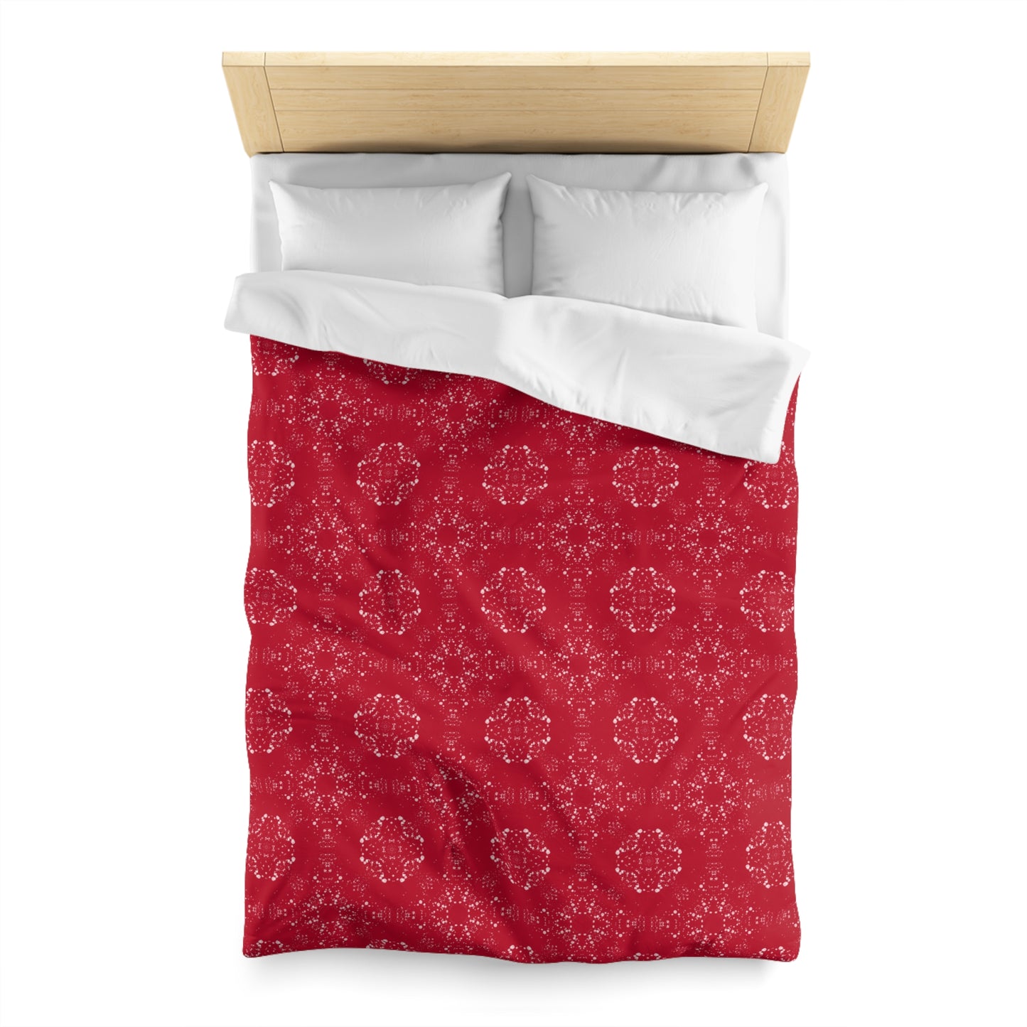 Microfiber Duvet Cover - Batik Scatter, Red