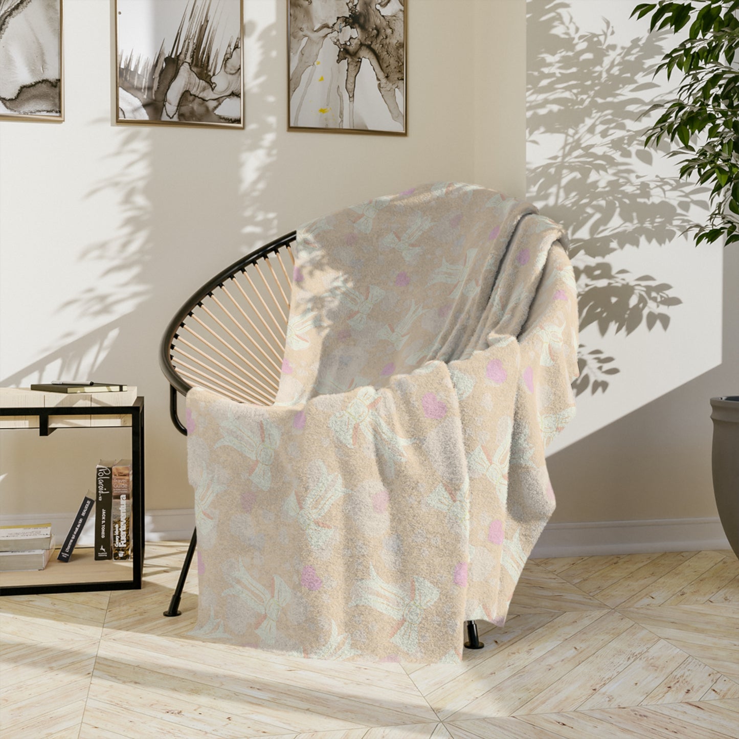 Velveteen Microfiber Blanket — Soft Pastel Floral Unicorn Throw for Nursery & Gifts