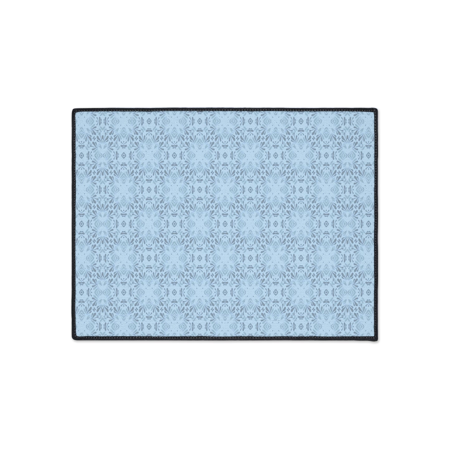 Stylish Heavy Duty Floor Mat Frond Splash Mini© Blue, for Durable Home Decor, Entryway Rug, Non-Slip Kitchen Mat, Modern Design