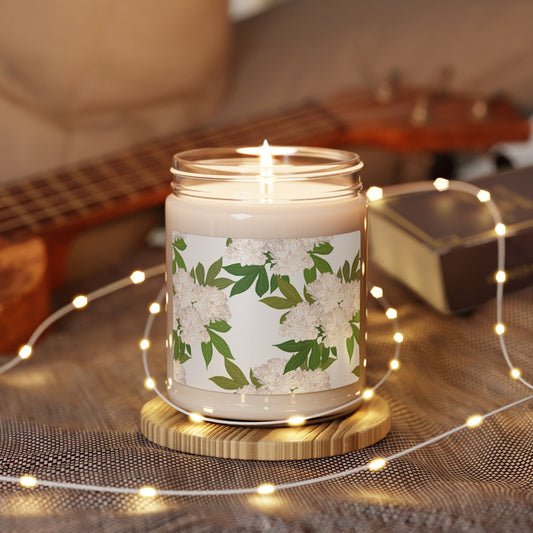 Rachel's Peonies© White, Floral Scented Soy Candle, Relaxing Home Decor, Gifts for Her, Aromatherapy Candle, Eco-Friendly, Hand-Poured Soy Wax, Bridal Gift