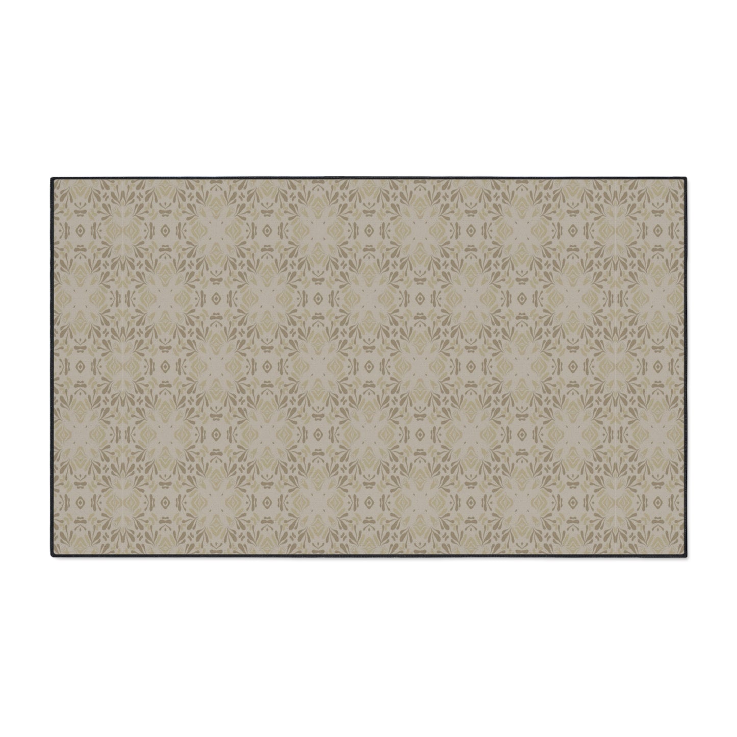 Elegant Heavy Duty Floor Mat Frond Splash Mini© Taupe, for Home, Kitchen, Office, Rustic Decor, Stylish Entrance Rug, Pet-Friendly Mat