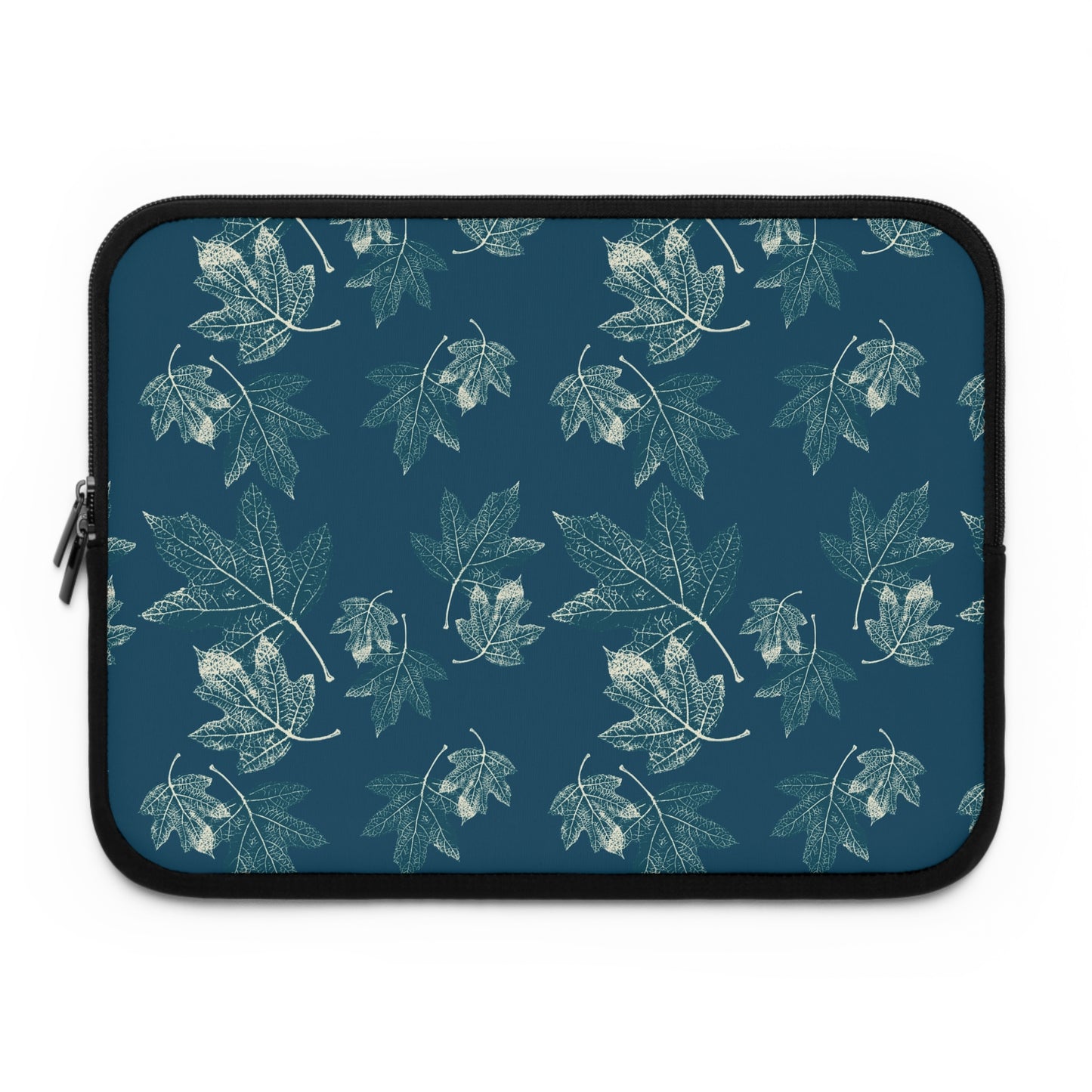 Laptop Sleeve - Oak Leaf Hydrangea© in Teal