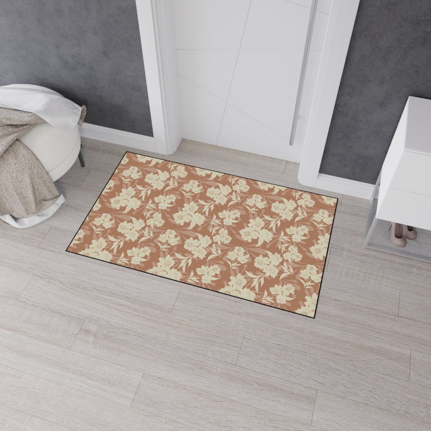 Floral Heavy Duty Floor Mat Featuring Elaine© in Mocha Mousse. Perfect for Autumn Home, Kitchen, and Entryway Decor | Non-Slip Area Rugs, Durable Mats, Indoor/Outdoor Use, [...]