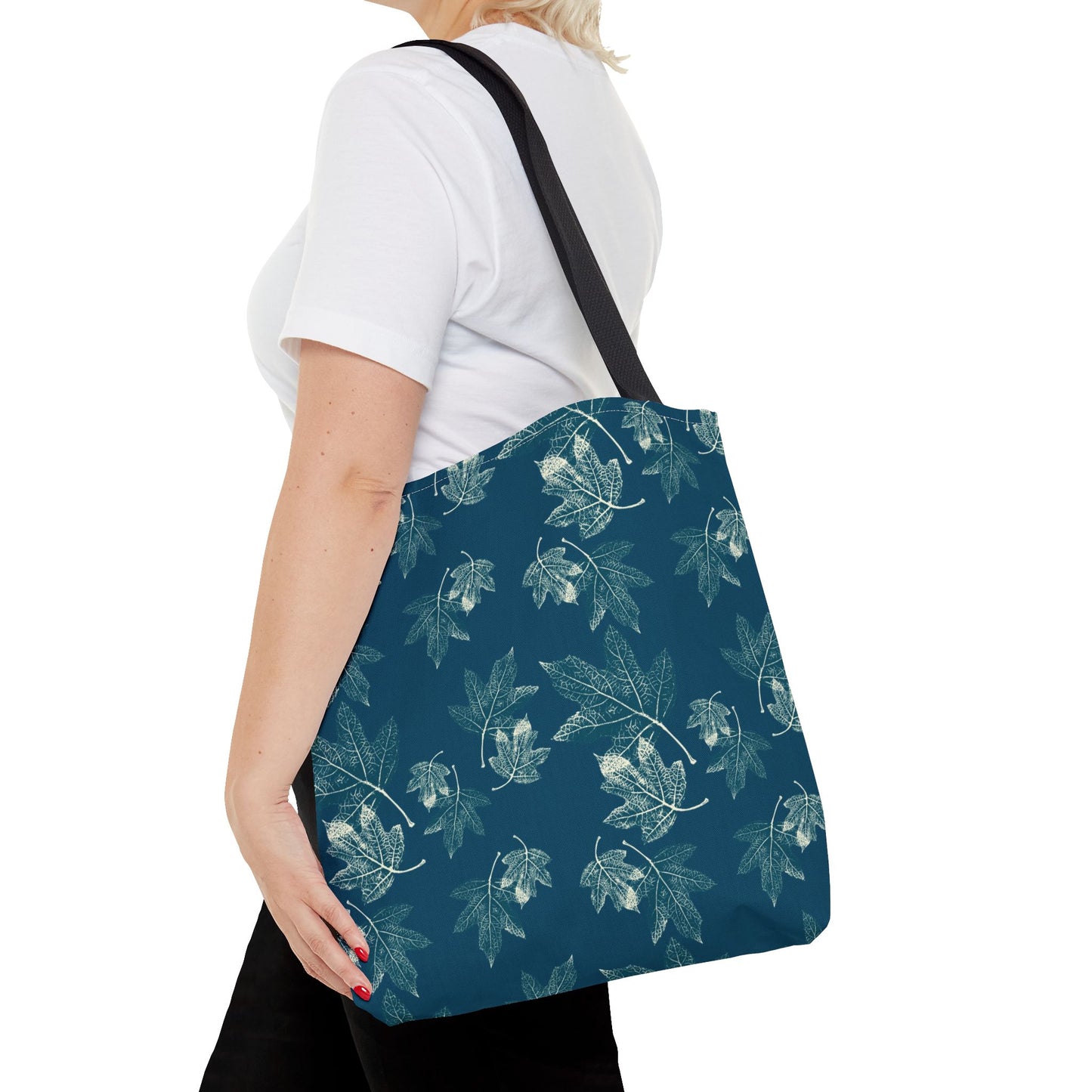 Tote Bag - Oak leaf Hydrangea© in Teal