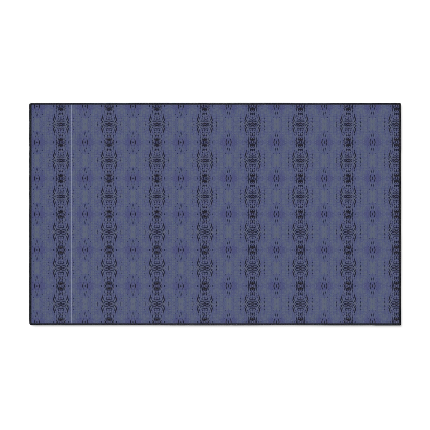 Stylish Heavy Duty Floor Mat for Home, Half Bamboo© Deep Blue, Durable Entrance Rug, Modern Indoor Mat, Kitchen or Hallway Décor