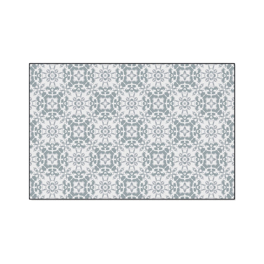 Stylish Heavy Duty Floor Mat Round Coastal Tile© Slate, for Home Decor, Entryway Rug, Indoor/Outdoor Use, Non-Slip Runner, Modern