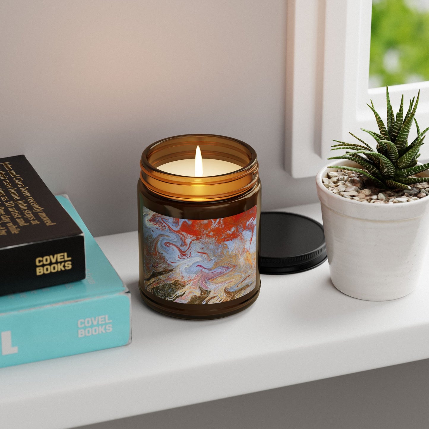 Scented Soy Candle, Aromatherapy Candle, Tidal© Orange, Eco-Friendly Candle, Home Decor Candle, Relaxation Gift, Meditation Gift